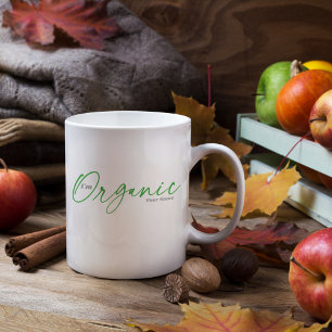 Jag är Organic Minimal handskriven Bläck-skript Kaffemugg