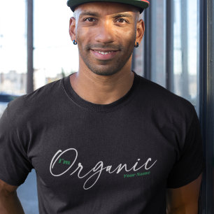 Jag är Organic   Minimal handskriven Bläck-skript T Shirt