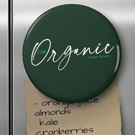Jag är Organic | Minimal handskriven Elegant Magnet