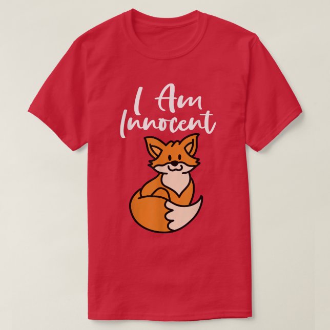 Jag är oskyldiga flickor t shirt (Design framsida)