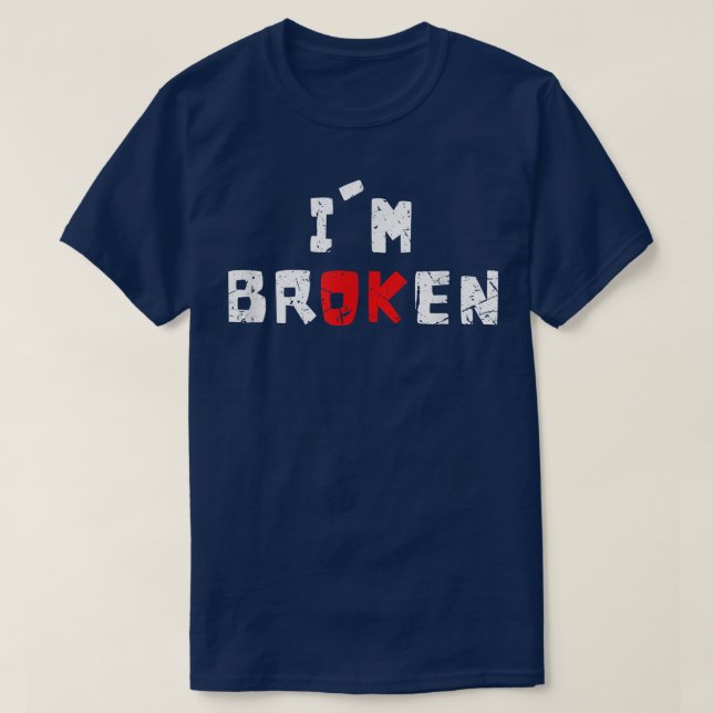 Jag är osynlig psykisk Sjukdom hälsa T Shirt (Design framsida)