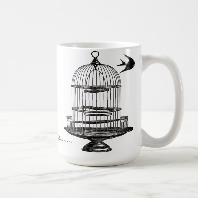 Jag är Outta här Victorian Birdcage Mugg (Höger)