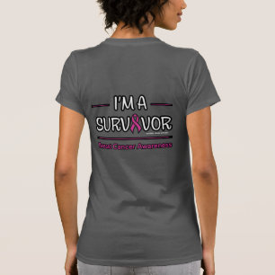 Jag är överlevande... bröstcancer t shirt