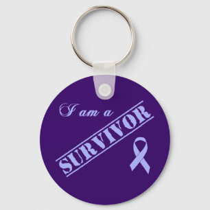 Jag är överlevande - Lavender Ribbon General Cance Nyckelring