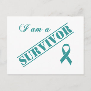 Jag är överlevande - Teal Ribbon Vykort