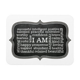 Jag är övertygad om att lycklig är positivt. magnet