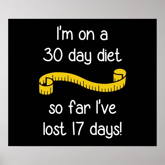 Jag är på 30 dagars diet poster (Framsidan)