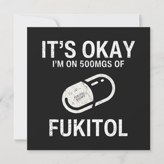 Jag är på 500 mg Fukitol. Kort (Framsida)