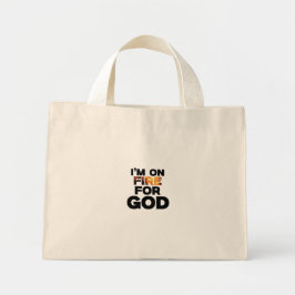 JAG ÄR PÅ BRAND FÖR GOD. MINI TYGKASSE