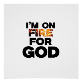 JAG ÄR PÅ BRAND FÖR GOD. PERFECT POSTER