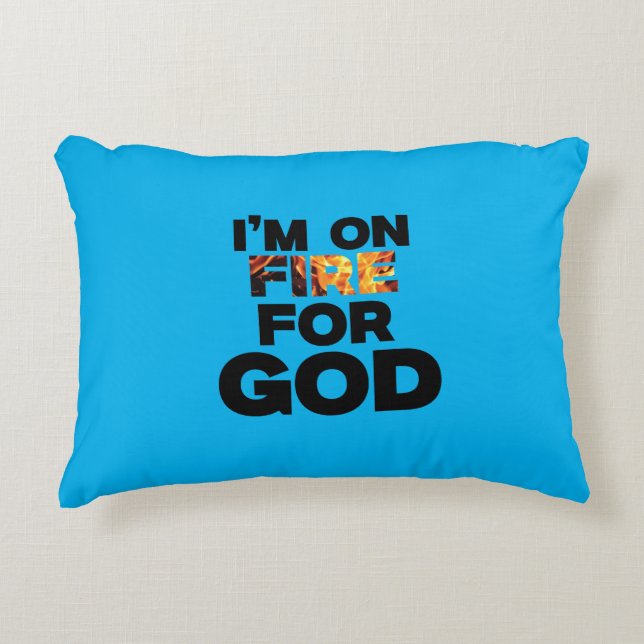 JAG ÄR PÅ BRAND FÖR GOD. PRYDNADSKUDDE (Framsidan)