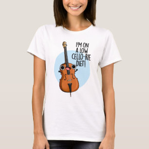 Jag är på Cello-rie Diet Funny Cello Pun T Shirt