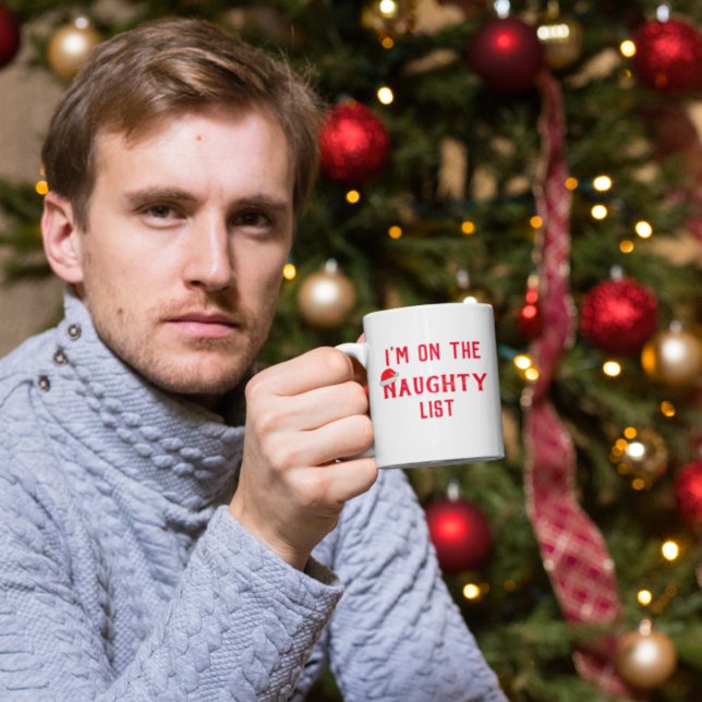 Jag är på den stygga listan kaffemugg (Skapare uppladdad)