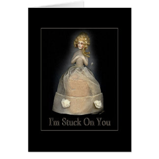 Jag är på dig hälsningskort