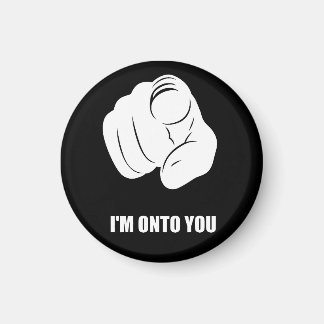 Jag är på dig - Pekar finger, Lekfullt rolig Magnet