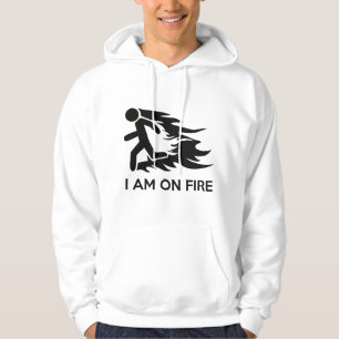Jag är på eld hoodie