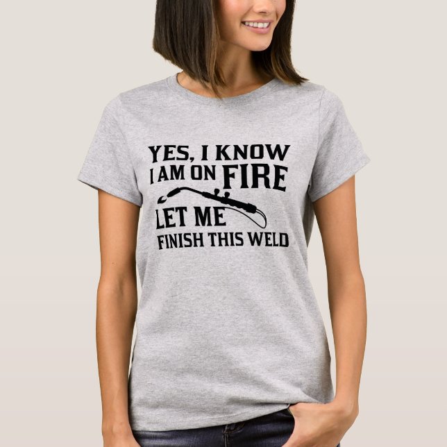 Jag är på eld t shirt (Framsida)