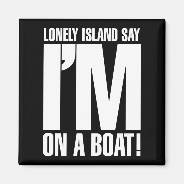 Jag är på en båt magnet (Framsidan)