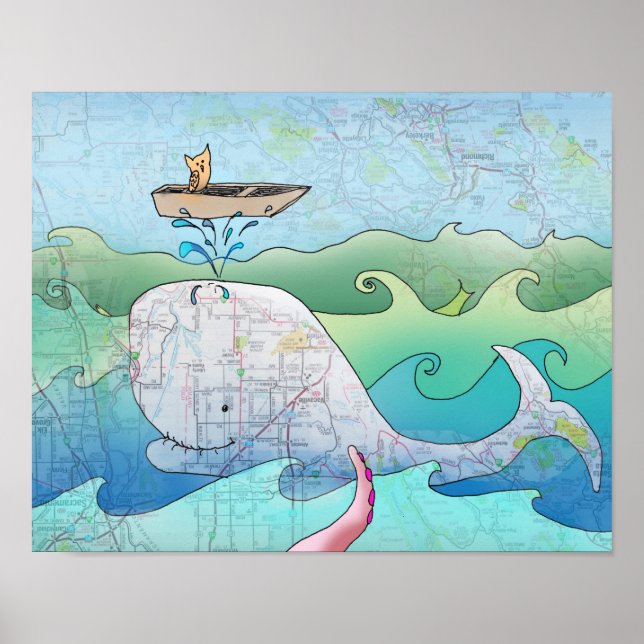 Jag är på en båt poster (Framsidan)