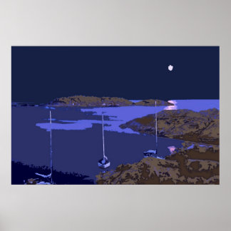 Jag är på en båt poster