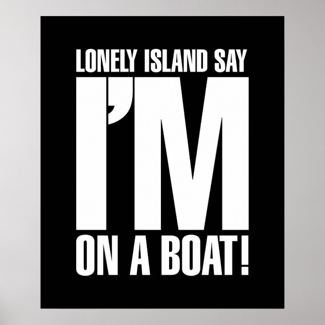 Jag är på en båt poster (Framsidan)