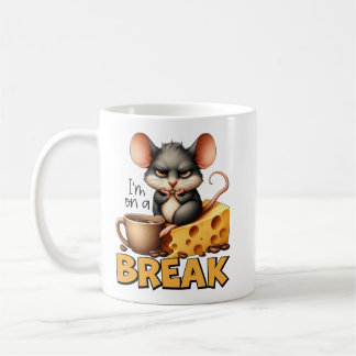 "Jag är på en Break"-musdesign Kaffemugg