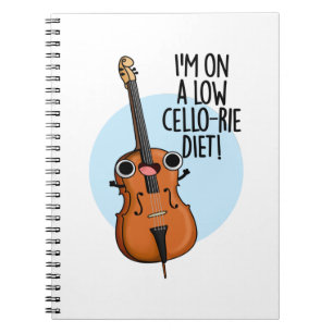 Jag Är På En Lågcello-rie Diet Rolig Cello Skämt Anteckningsbok