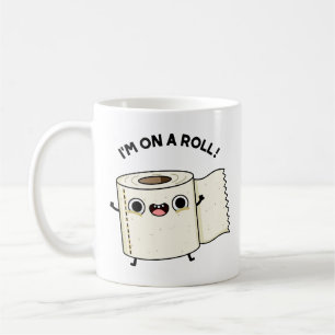 Jag är på en Papper Rullig Toilet Pun Kaffemugg