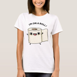 Jag är på en Papper Rullig Toilet Pun T Shirt