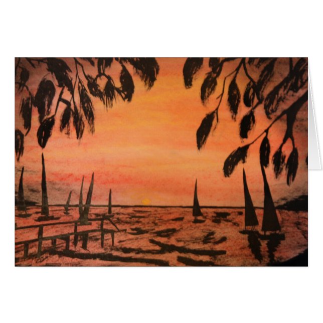 Jag är på Island Time Hälsningskort (Framsidan Horizontal)