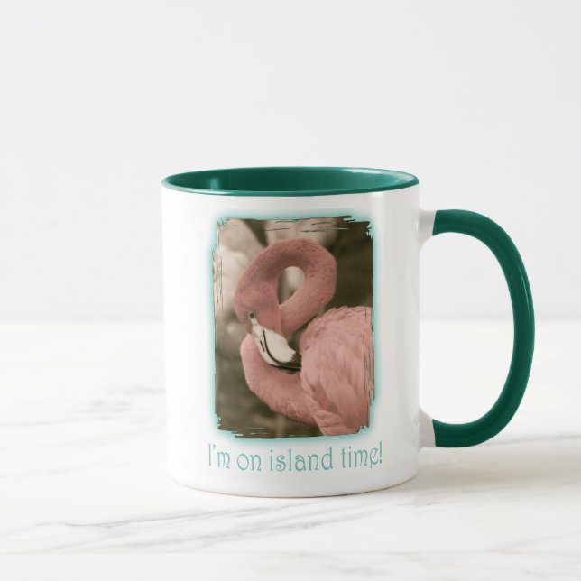 Jag är på Island Time Mugg (Höger)