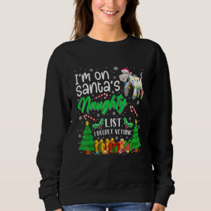 Jag är på Jul tomtens Stygga Söt Schnauzer Hund Ju T Shirt