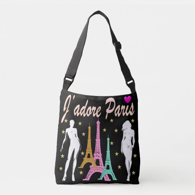 JAG ÄR PÅ KÄRLEK MED PARIS TOTE BAG AXELVÄSKA (Framsida)