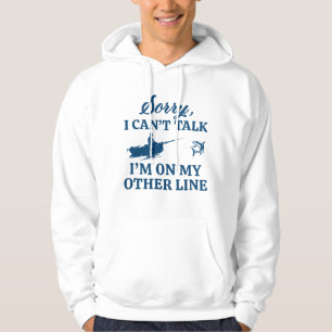 Jag är på min andra linje hoodie