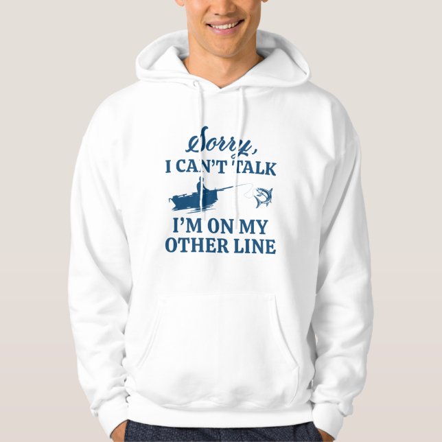 Jag är på min andra linje hoodie (Framsida)