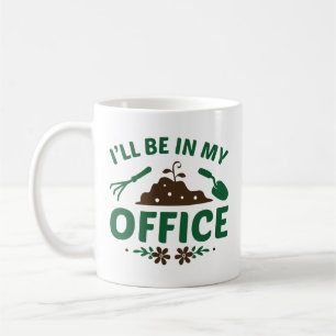 Jag är på mitt kontor kaffemugg