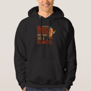 Jag är på mitt värsta beteende och jag bryr mig in hoodie