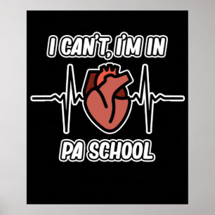 Jag är på PA School Physician Assistant Medical Gr Poster