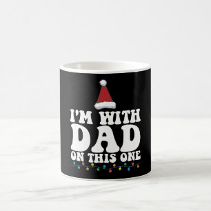 Jag Är På Pappas Sida Denna Jul Familj Matchande Kaffemugg