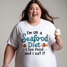 Jag är på Seafood Diet T-Shirt