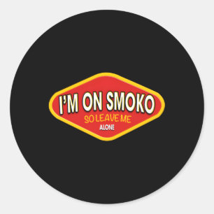 Jag är på Smoko Australia the C Straya Aussie Punk Runt Klistermärke