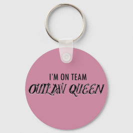 Jag är på Team Outlaw Queen Nyckelring