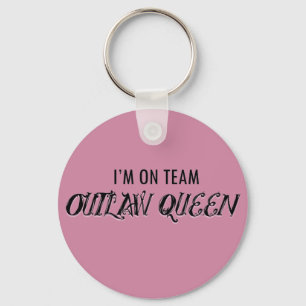 Jag är på Team Outlaw Queen Nyckelring