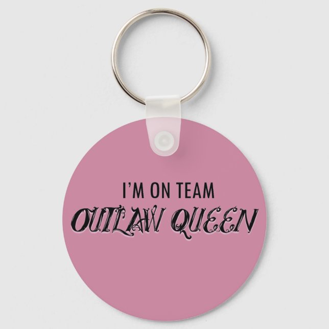 Jag är på Team Outlaw Queen Nyckelring (Framsida)