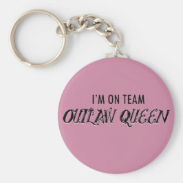 Jag är på Team Outlaw Queen Nyckelring