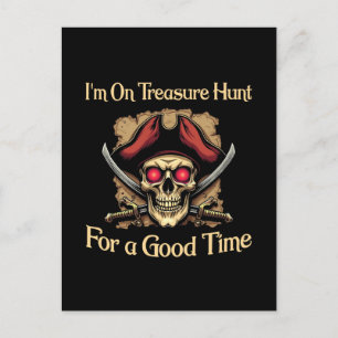 Jag är på Treasure Hunt för en Bra-tid, roligt Pir Helg Vykort