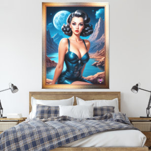 Jag är på Vacation AI Concept Art av Xzendor7 Canvastryck