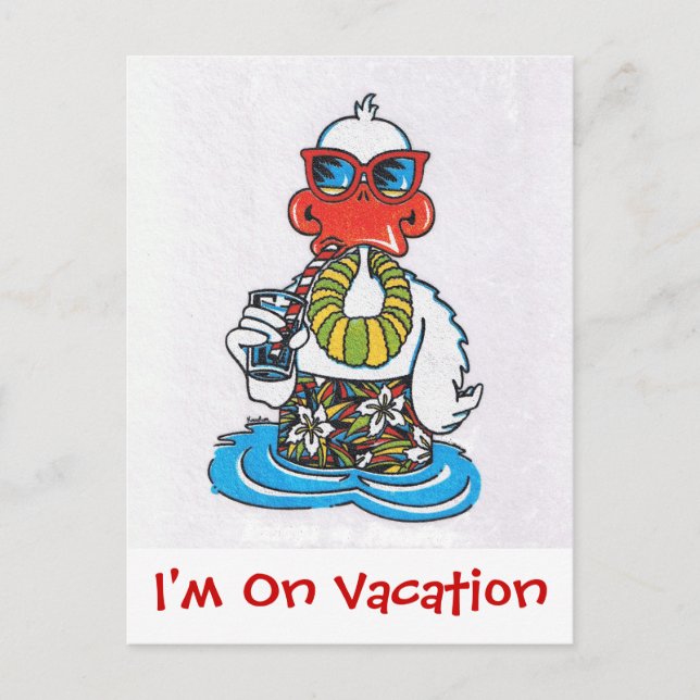 Jag är på Vacation Vykort (Framsida)