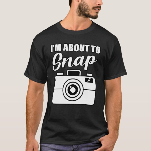 Jag är på väg att fästa fotografikameran t shirt (Framsida)