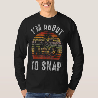 Jag är på väg att fästa kameravotografiet för Retr T Shirt